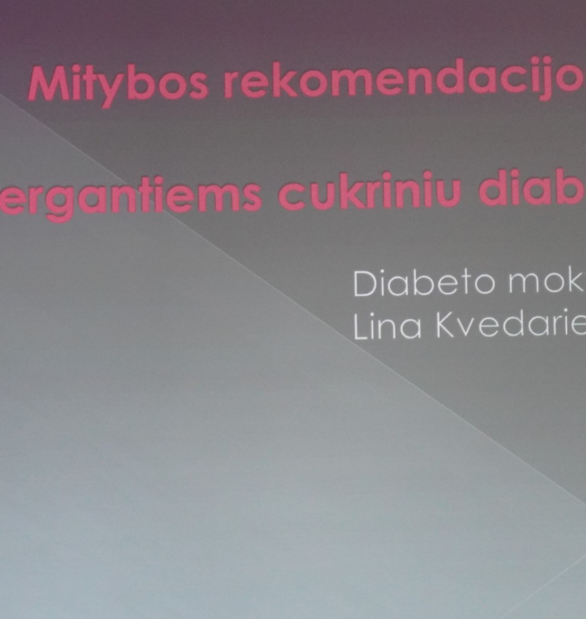 Seminaras „Mitybos rekomendacijos sergantiems cukriniu diabetu“ Utenoje