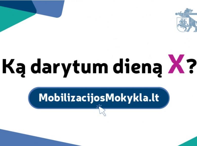 Startavo informacinė-edukacinė platforma „Mobilizacijos mokykla“!